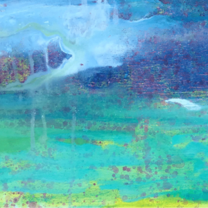 Grace Bay Abstract painting by Cassandra Gaisford.