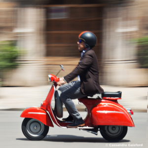 Red Vespa