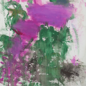 The Flower Girl Abstract Contemporary Artwork by Cassandra Gaisford