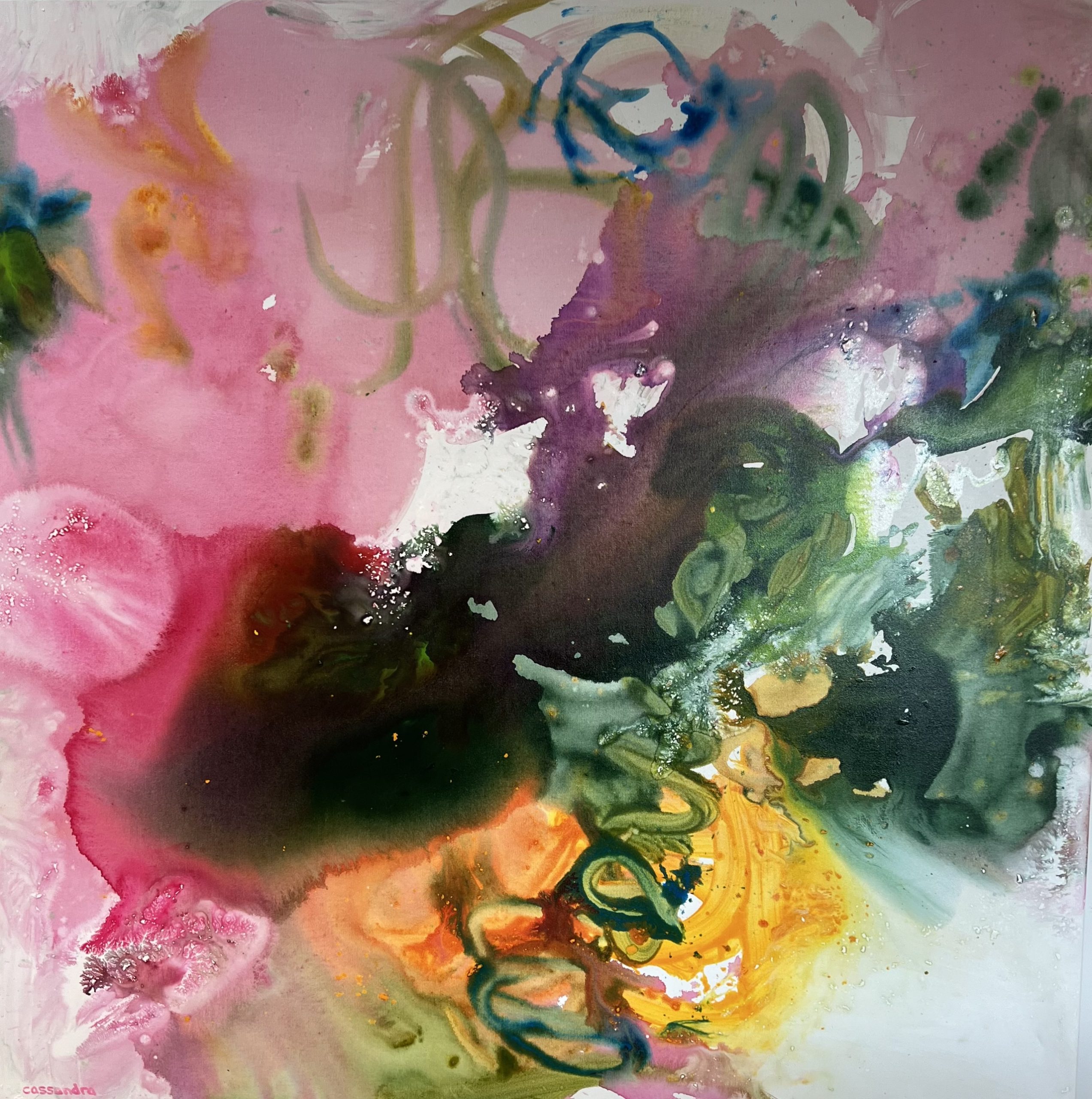 Water Spirit Abstract Painting By Cassandra Gaisford