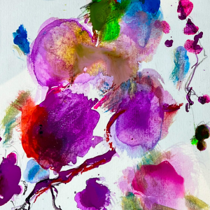 So Much Love Inside of You Abstract work on paper by Cassandra Gaisford